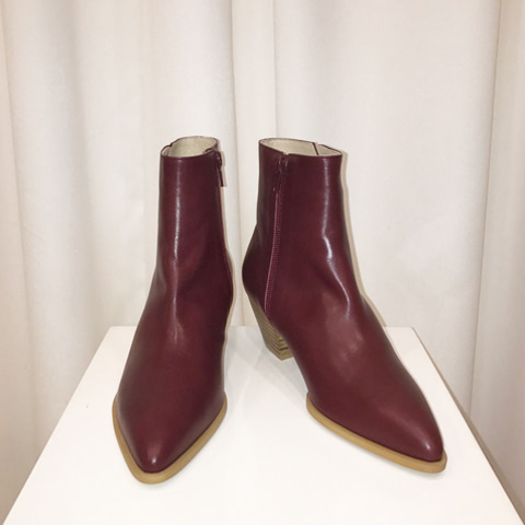 Vanessa Ankle Boots_Burgundy