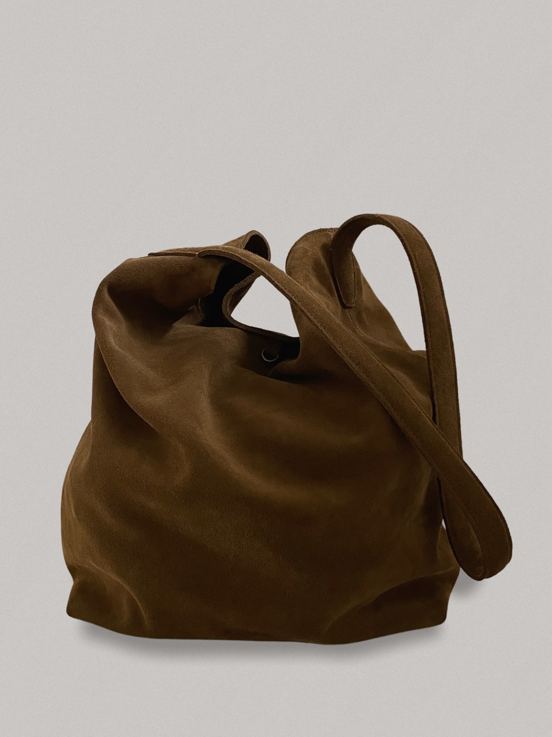 Léo N/S tote bag_tobacco brown