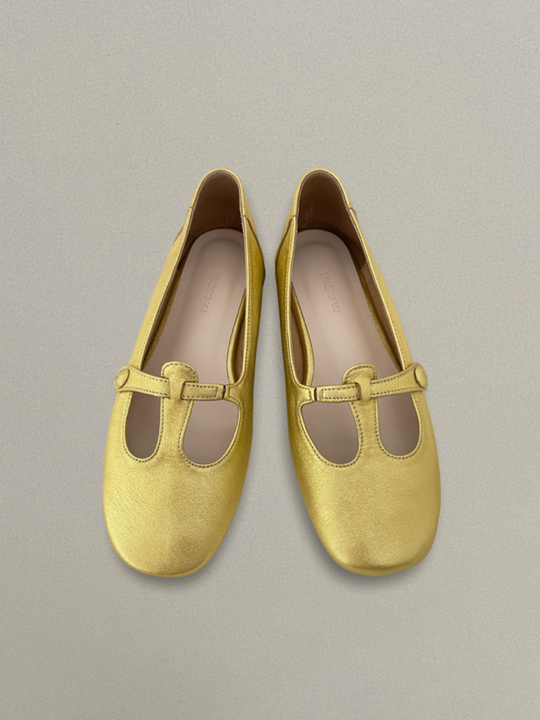 Maé Flat shoes - Gold(lamb)(4월15일발송 )
